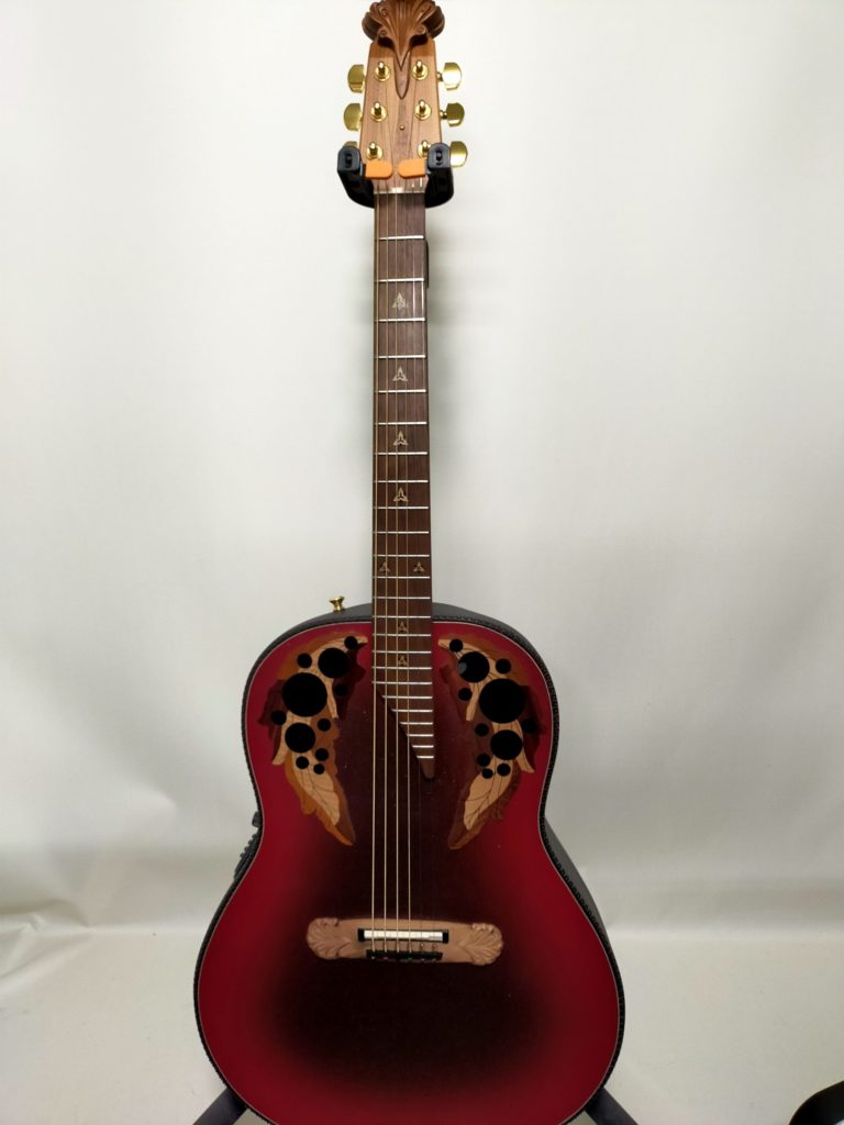 Ovation Super Adamas ネック浮き修理｜ヒール10mm浮きを修復【修理事例】